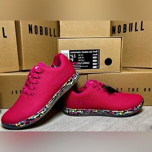 NOBULL Men’s 6.5/Women's 8 Pink Trainers Limited Edition United in Movement
